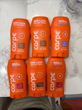 Carpe Antiperspirant Deodorant Bundle - Brand New